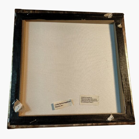 Sally Barlow Christmas Word Art Wreath Canvas Print 9x9 Inch Festive Phrases - Picture 5 of 7